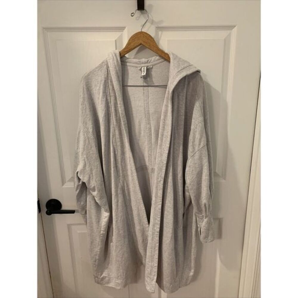 Athleta Light Gray Hooded Sweatshirt